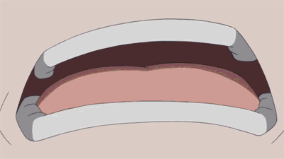 In this animated gif from an anime program, a line of subtitles appears to stick to the speaker. As she spins around, the line of subtitle moves with her.